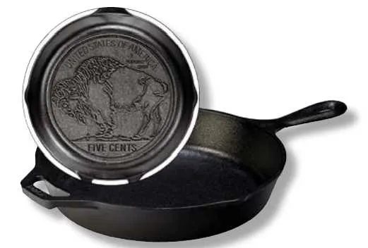 Padella tonda 26,04 cm logo bufalo Lodge&Seasoned