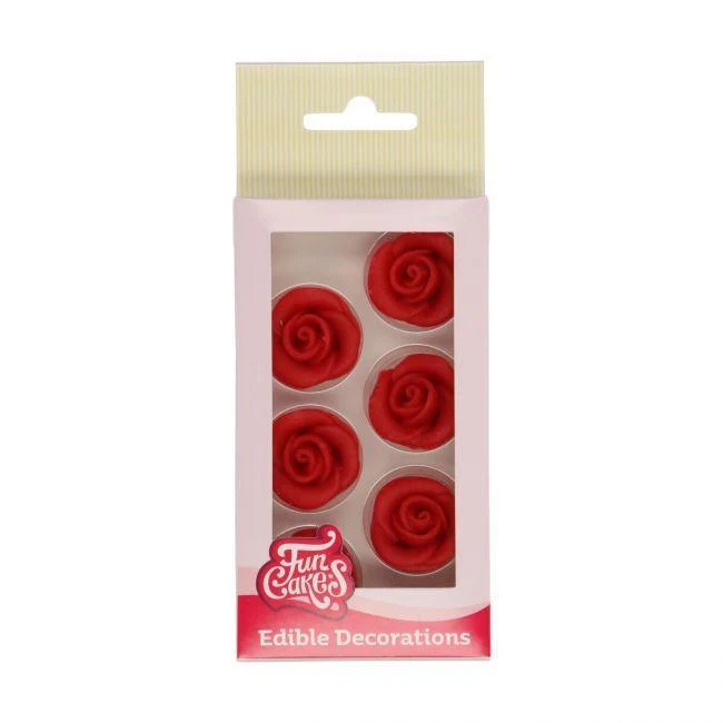 Pasta di Mandorle - 6 Rose Rosse