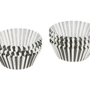 PATISSE bicchieri di carta 200 pezzi righe bianche/nere ø 5 cm