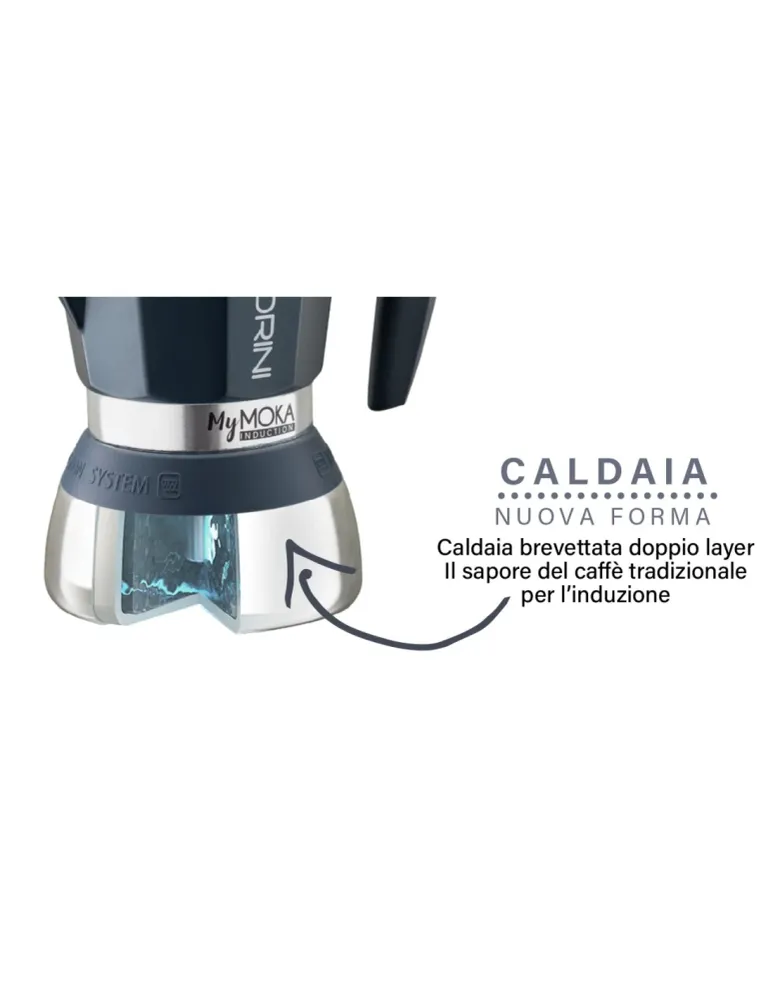 Pedrini - Caffettiera Mymoka Induction - 6 Tazze