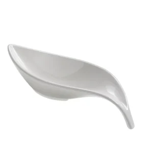 Le Perle Salsiera Cm.21x7x4,5 Melamina Bianca Leone Decorazioni