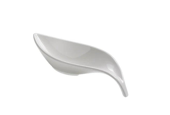 Le Perle Salsiera Cm.21x7x4,5 Melamina Bianca Leone Decorazioni