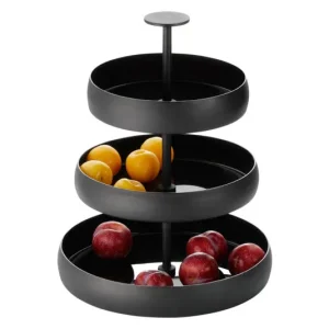 PHILIPPI Alzata per torta Negretto alluminio ø 31x42 cm nero
