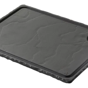 Piastra di bistecca 33x24 cm, look ardesia