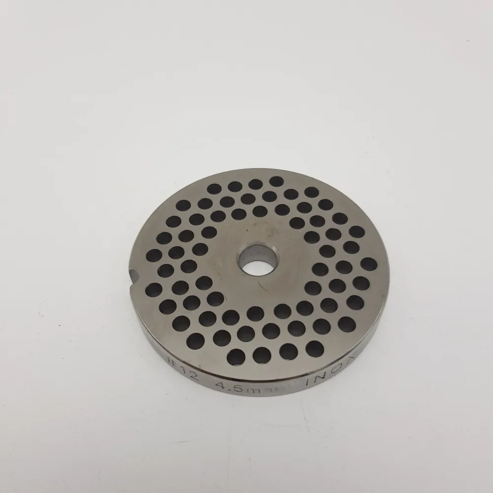 Piastra trafila accessorio tritacarne tc12 diametro 4.5mm Reber