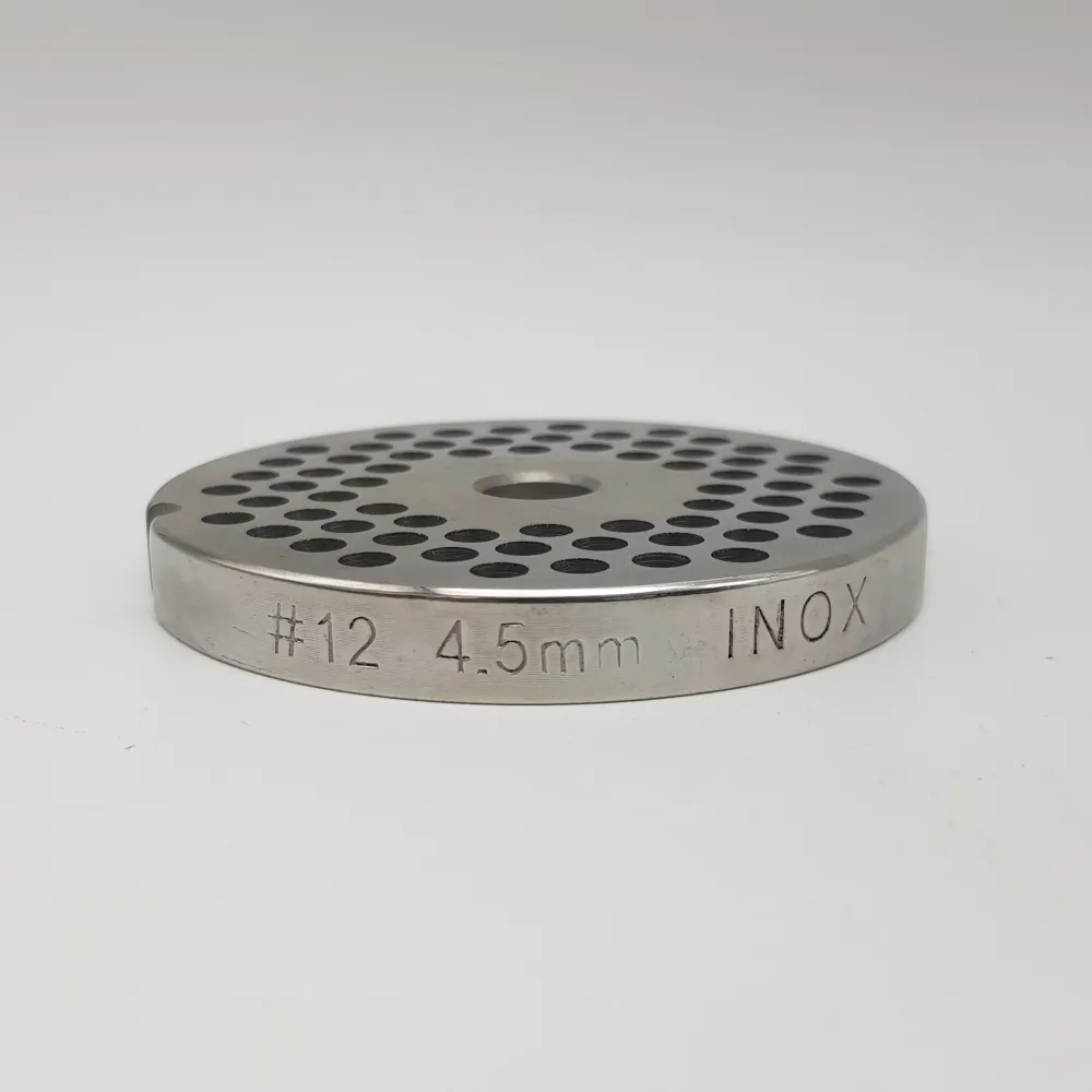 Piastra trafila accessorio tritacarne tc12 diametro 4.5mm Reber