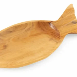 Piatto Decorativo 48x20x3 cm Legno Villa d'Este Home Tivoli Pesce