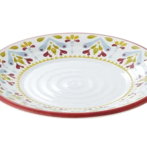 Piatto decorato melamina linea corfu' d.21,5x2cm