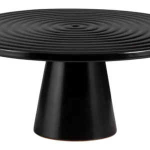 Piatto DUTCHDELUXES su piede nero opaco ø 25 cm