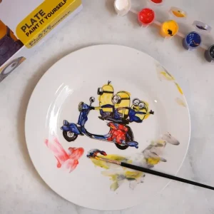 Piatto Minions colorabile