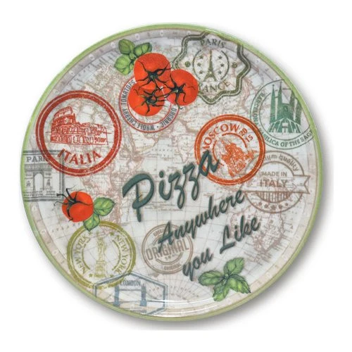 Piatto pizza Saturnia 04018 ZCHAV CHARM Verde