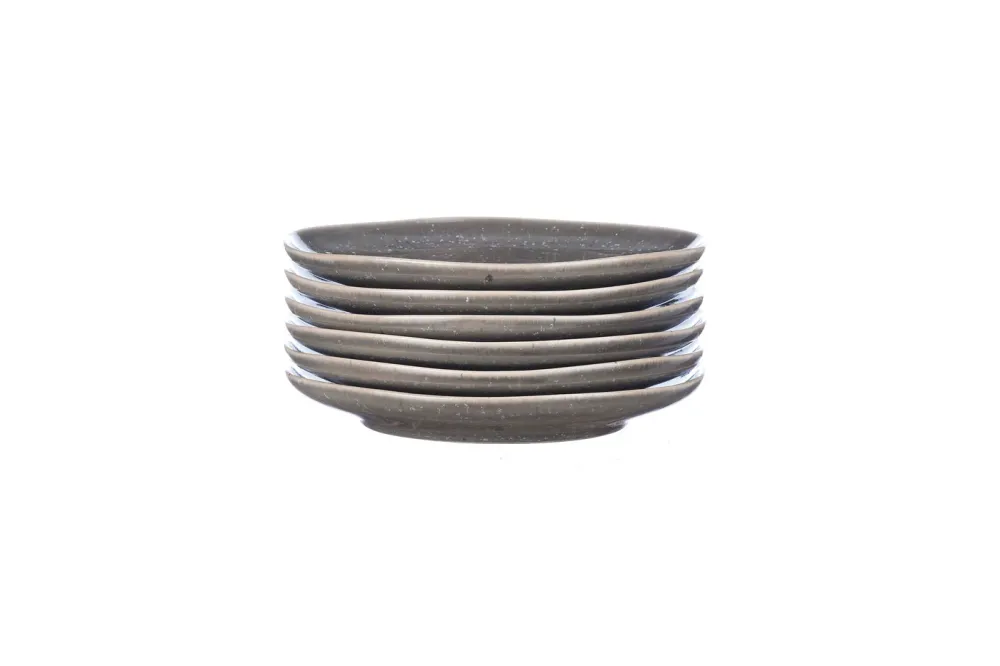 Piatto STELLAR Ø18cm - 6 pezzi - Grigio cemento