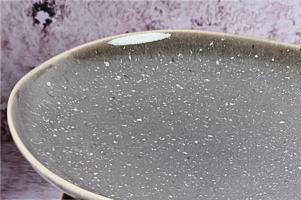 Piatto STELLAR Ø18cm - 6 pezzi - Grigio cemento