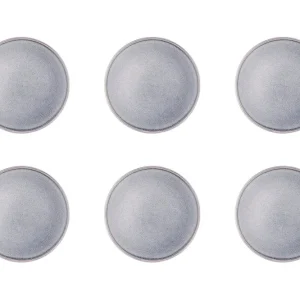 Piatto STONE Ø19cm - 6 pezzi - Grigio luna
