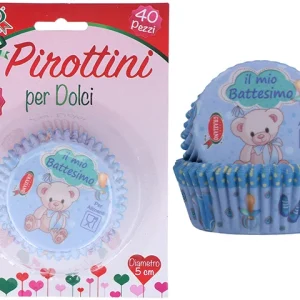 Pirottini battesimo celeste 40 pezzi
