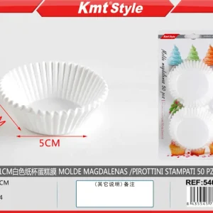PIROTTINI BIANCO MUFFIN 11CM 50PZ