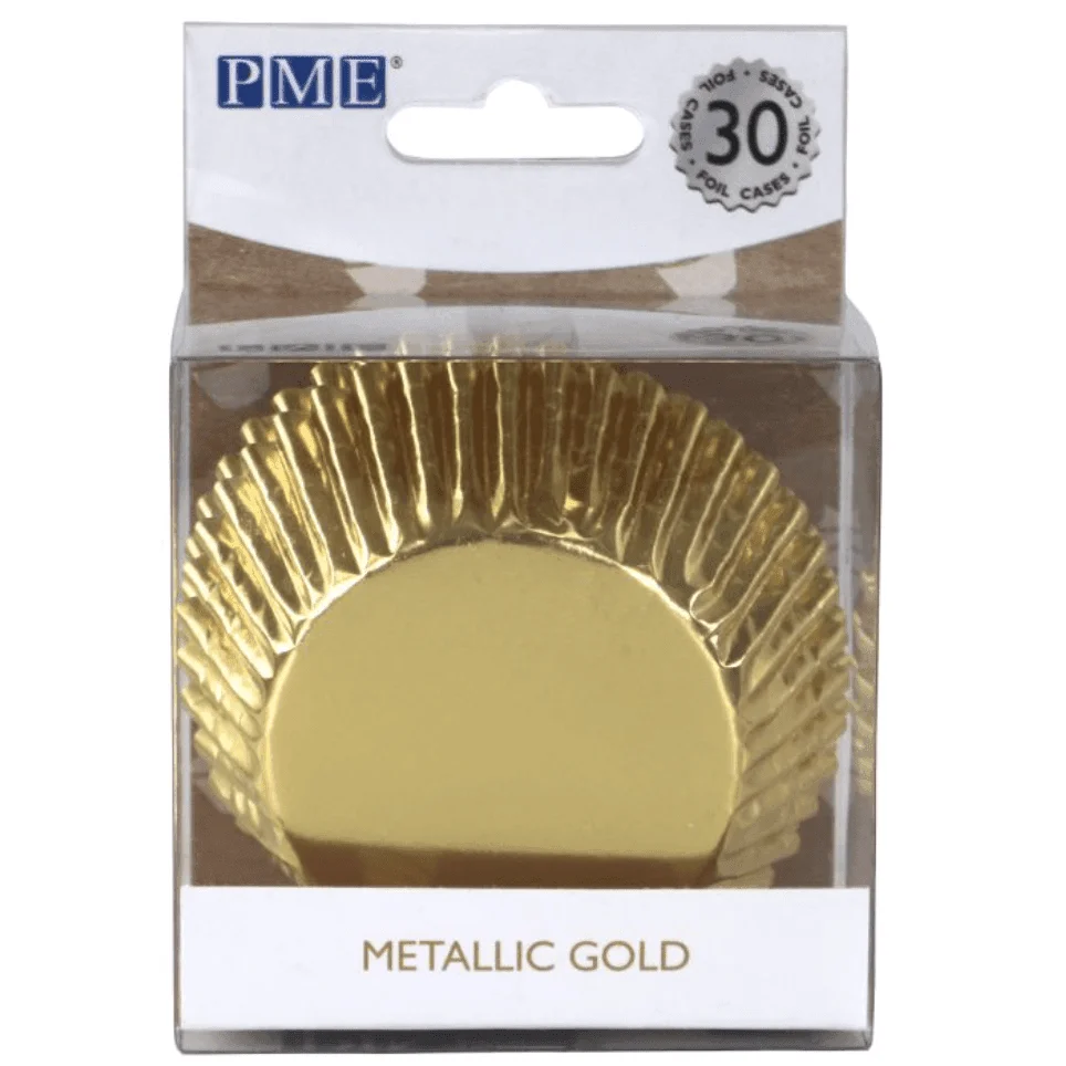 30 Pirottini per Cupcake Oro Metallizzato