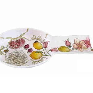Poggiamestolo melamina multicolor floreale 27 cm linea Fiocchi - Ibct