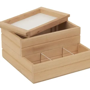 Porta cialde legno faggio naturale