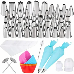 50 x Punte acciaio inox per sac poche per decorazione torte pasticceria