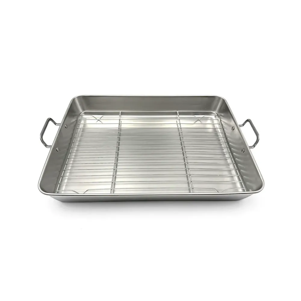 Vassoio da Forno Quttin Argentato 40,7 x 31,7 x 5,5 cm (12 Unità)