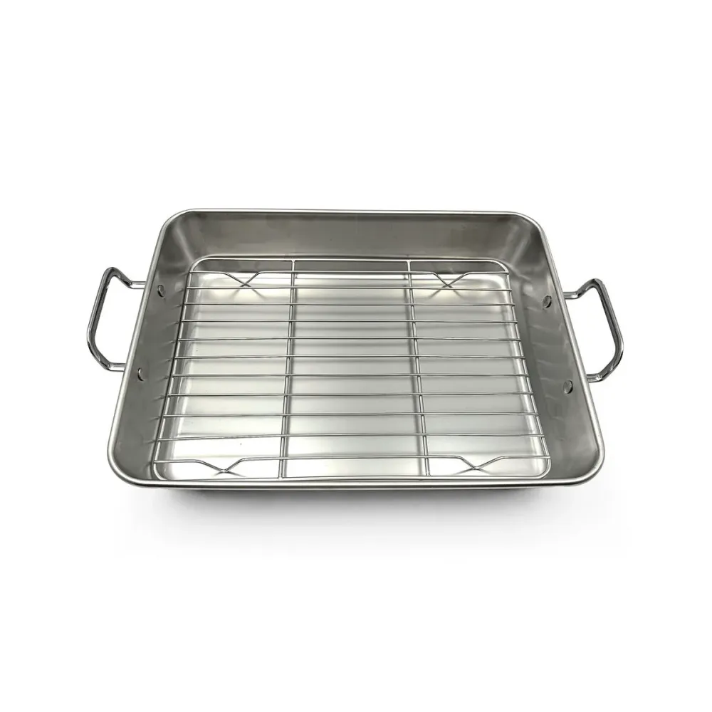 Vassoio da Forno Quttin Argentato Acciaio 30 x 24 x 5,5 cm (12 Unità)