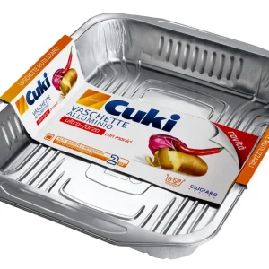 R98 CUKI VASCHETTA ALL. SENZA COP. 8 PORZ. 2PZ 32 X 26X 5 CM