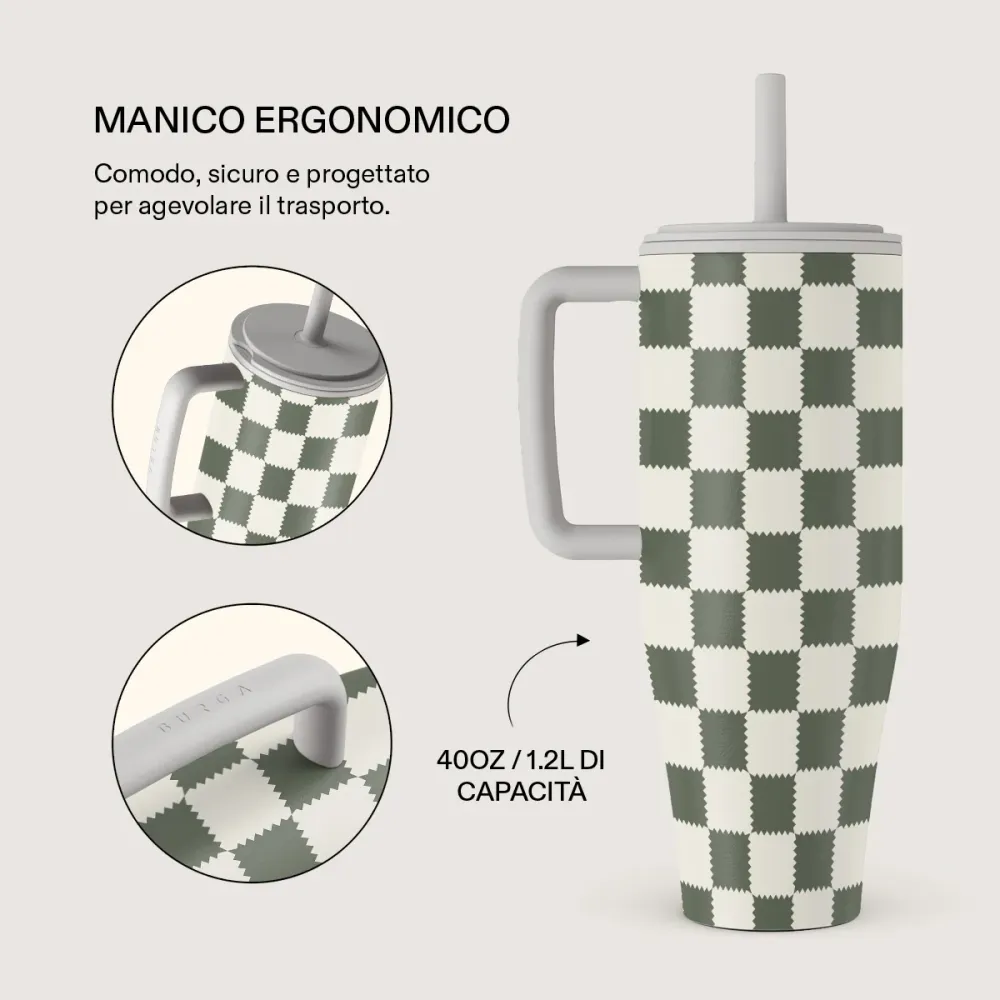 Retro Grid - All Day Leakproof Tumbler