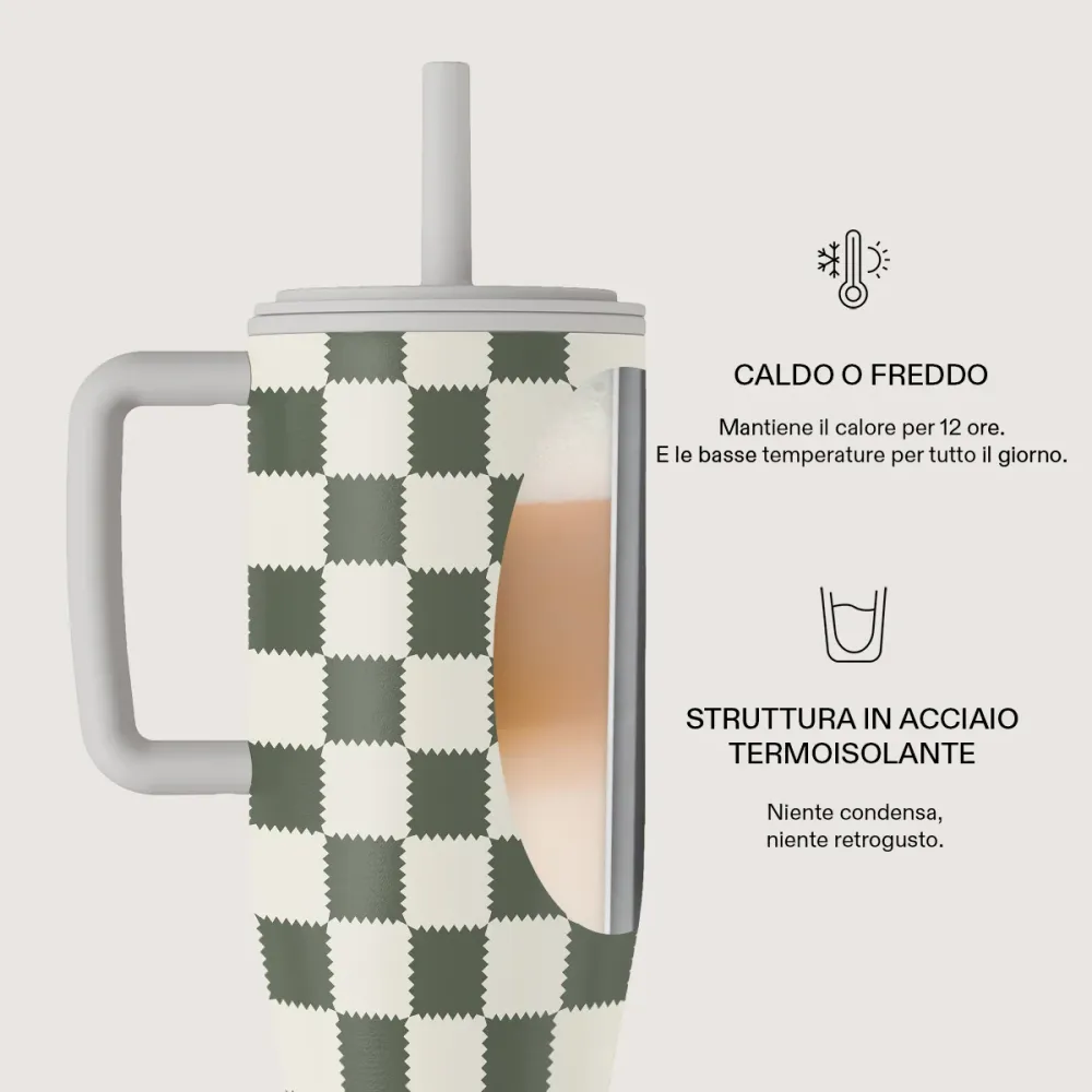 Retro Grid - All Day Leakproof Tumbler