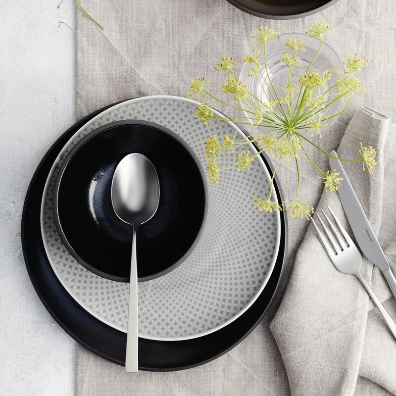 Rosenthal Junto Pearl Grey Piatto Fondo 22 cm, Set 6