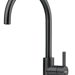 Rubinetto Cucina Bocca Girevole Eos Neo Girevole Nero Industrial Franke 115.0613.590