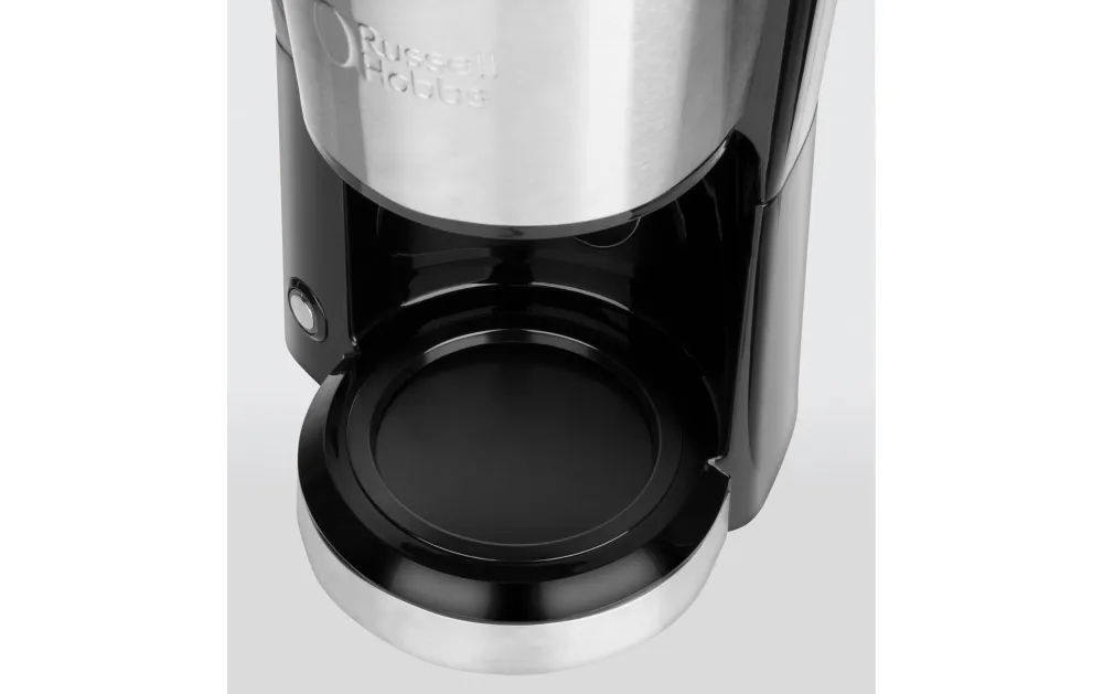 Russell Hobbs 24210-56 Macchina da caffè filtro – 5 tazze, 0,6 l, filtro permanente, nero/acciaio inossidabile