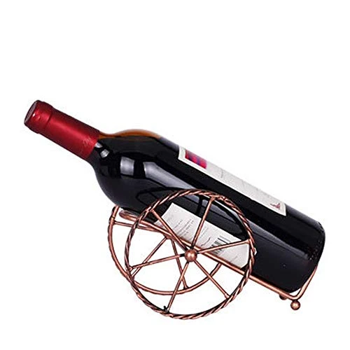 Cremagliera del vino Creativo Bike Wheels design Piccolo metallo tavolo bottiglia di vino stand Freestanding stoccaggio de...