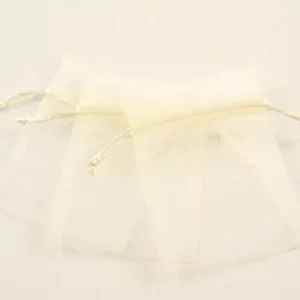 Sacchetto organza 7x10 crema c0986