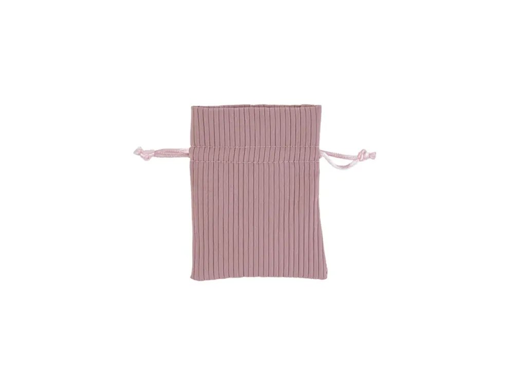 Sacchetto rigato colore rosa 8x10cm