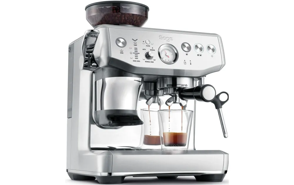 Sage Software Macchina per espresso Sage Barista Impress (portafiltro) – 9 bar, 2 l, ugello per schiuma di latte, acciaio...