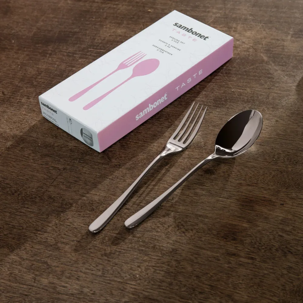 Sambonet Set 2 Posate Servire Taste Acciaio Inox