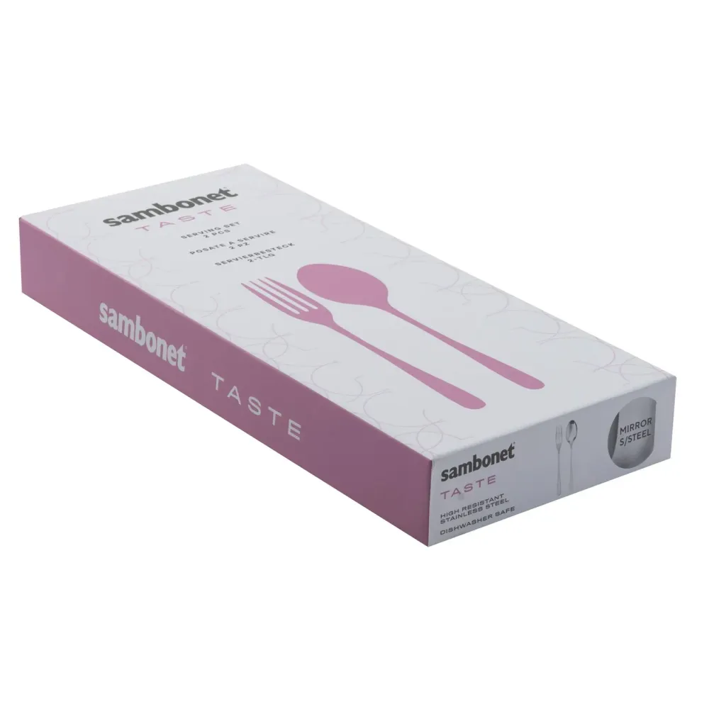 Sambonet Set 2 Posate Servire Taste Acciaio Inox