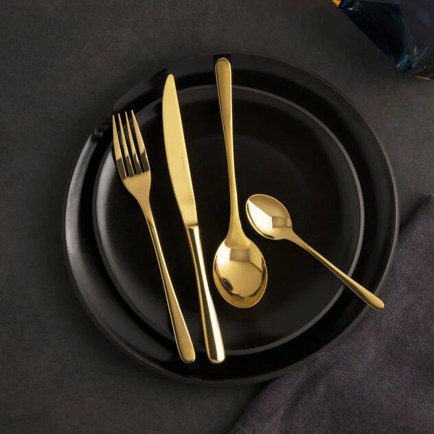 Sambonet Taste Gold Servizio posate 24 pezzi acciaio PVD