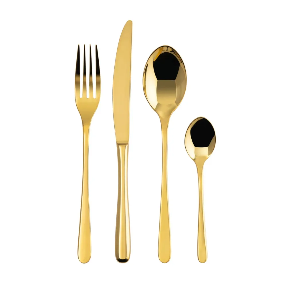 Sambonet - Taste Servizio tavola PVD oro 24 posate set 6 persone