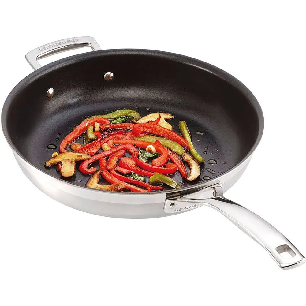 Sartén antiaderente Tri-Strato con esterno inox Premium PRO Le Creuset