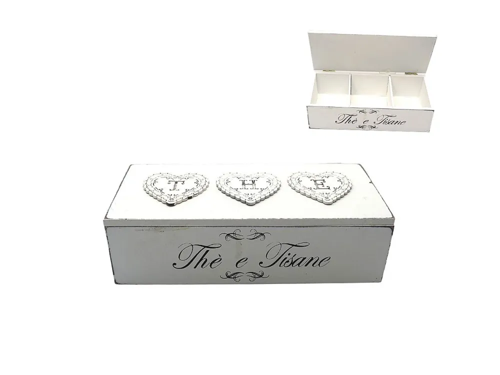 Scatola legno p. e tisane 7x23x10cm