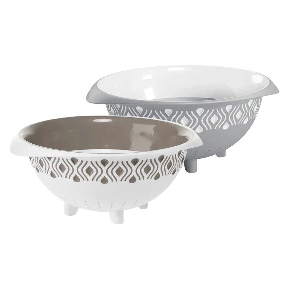 Scolapasta 'Tosca' Bianco/Tortora - Stefanplast