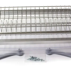 Scolapiatti acciaio inox 60 cm con bacinella plastica Universale