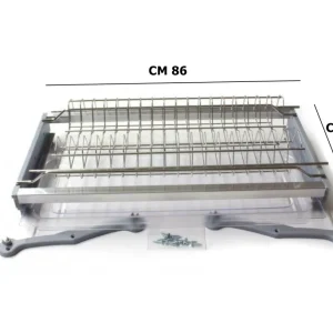 SCOLAPIATTI COLAPIATTI + TELAIO 86 CM X PENSILI DA 90 CM ACCIAIO INOX DF 7930746