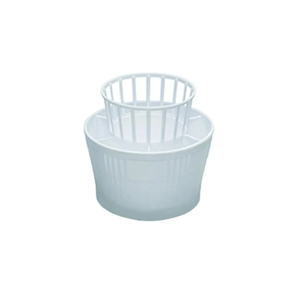 Scolaposate tondo bianco - Ø cm.13x12h. - 8 pz