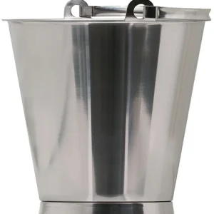 Secchio Dalolindén con pavimento matura 12lt graduato acciaio inossidabile d31cm h29cm 1007.012