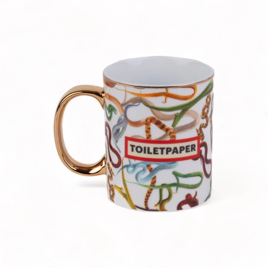 Seletti Tazza Toilet Paper Home Snake Porcellana H10 cm