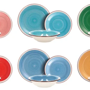 Servizio piatti ceramica 18 pezzi