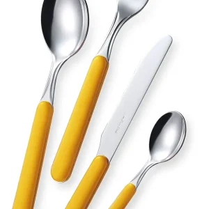 Servizio Set di Posate 24 Pezzi Acciaio Eme Bonita Giallo 56